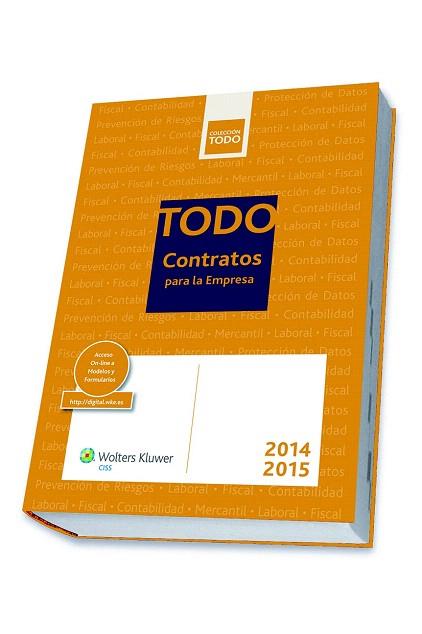 TODO CONTRATOS PARA LA EMPRESA 2014-2015 | 9788499546247 | REDACCIÓN CISS | Llibres Parcir | Librería Parcir | Librería online de Manresa | Comprar libros en catalán y castellano online