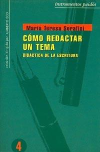 COMO REDACTAR UN TEMA | 9788475095127 | SERAFINI | Llibres Parcir | Llibreria Parcir | Llibreria online de Manresa | Comprar llibres en català i castellà online