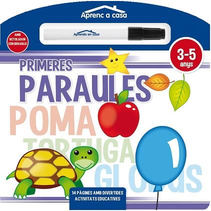 APRENC A CASA: PRIMERES PARAULES (LLIBRE PISSARRA) 3-5 ANYS. AMB RETOLADOR ESBORRABLE | 9788499396088 | Llibres Parcir | Llibreria Parcir | Llibreria online de Manresa | Comprar llibres en català i castellà online