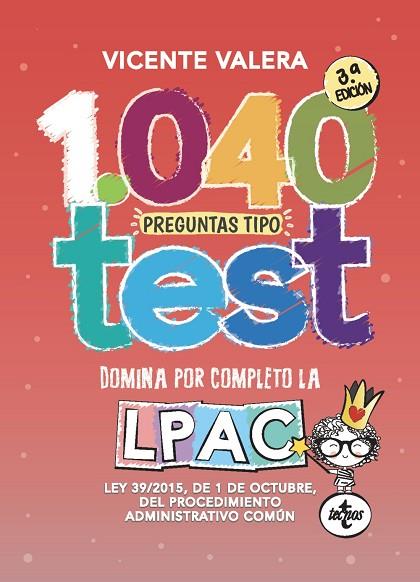 1040 PREGUNTAS TIPO TEST LPAC | 9788430981243 | VALERA, VICENTE | Llibres Parcir | Llibreria Parcir | Llibreria online de Manresa | Comprar llibres en català i castellà online