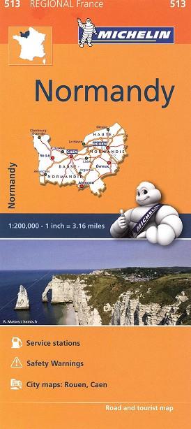 NORMANDY 513 FRANCIA 2016 MAPA REGIONAL | 9782067209657 | AA.VV. | Llibres Parcir | Llibreria Parcir | Llibreria online de Manresa | Comprar llibres en català i castellà online