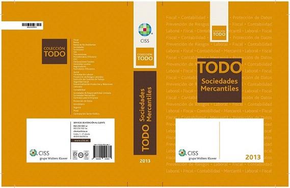 Todo sociedades mercantiles 2013 | 9788499544861 | Servicio de Publicaciones de CISS | Llibres Parcir | Llibreria Parcir | Llibreria online de Manresa | Comprar llibres en català i castellà online