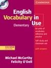 ENGLISH VOCABULARY IN USE + CD. ELEMENTARY WITH ANSWERS | 9780521136204 | O´DELL, FELICITY/MCCARTY, MICHAEL | Llibres Parcir | Llibreria Parcir | Llibreria online de Manresa | Comprar llibres en català i castellà online