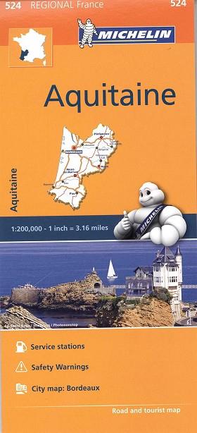 MAPA 524 AQUITAINE. FRANCIA. MAPA REGIONAL 2016 | 9782067209343 | AA.VV. | Llibres Parcir | Llibreria Parcir | Llibreria online de Manresa | Comprar llibres en català i castellà online