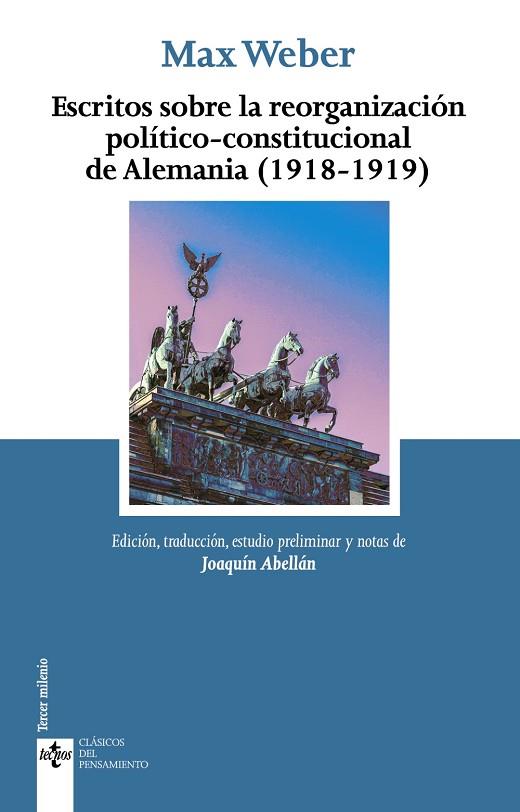 ESCRITOS SOBRE LA REORGANIZACIÓN POLÍTICO-CONSTITUCIONAL DE ALEMANIA (1918-1919) | 9788430984596 | WEBER, MAX | Llibres Parcir | Llibreria Parcir | Llibreria online de Manresa | Comprar llibres en català i castellà online