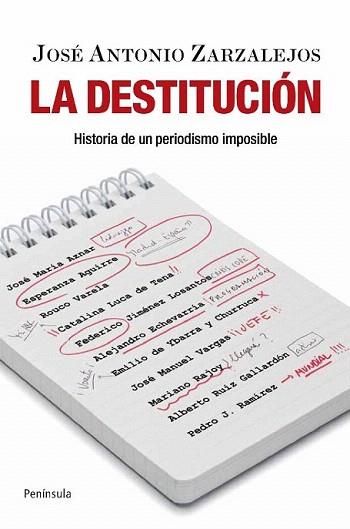 LA DESTITUCION HIST PERIODISMO IMPOSIBLE | 9788499420103 | ZARZALEJOS JOSE ANTONIO | Llibres Parcir | Llibreria Parcir | Llibreria online de Manresa | Comprar llibres en català i castellà online