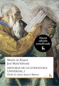 HIST.DE  LA LITERATURA UNIVERSAL 1 N.ED. | 9788424936242 | DE RIQUER MORERA, MARTI / VALVERDE PACHECO, JOSE MARIA | Llibres Parcir | Llibreria Parcir | Llibreria online de Manresa | Comprar llibres en català i castellà online