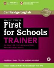 FIRST FOR SCHOOLS TRAINER SIX PRACTICE TESTS WITH ANSWERS AND TEACHERS NOTES WIT | 9781107446052 | ELLIOTT,SUE / TILIOUINE,HELEN / O'DELL,FELICITY | Llibres Parcir | Llibreria Parcir | Llibreria online de Manresa | Comprar llibres en català i castellà online