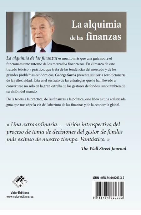 LA ALQUIMIA DE LAS FINANZAS | 9788494920332 | SOROS, GEORGE | Llibres Parcir | Llibreria Parcir | Llibreria online de Manresa | Comprar llibres en català i castellà online