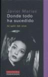 DONDE TODO HA SUCEDIDO | 9788481095135 | MARIAS JAVIER | Llibres Parcir | Llibreria Parcir | Llibreria online de Manresa | Comprar llibres en català i castellà online