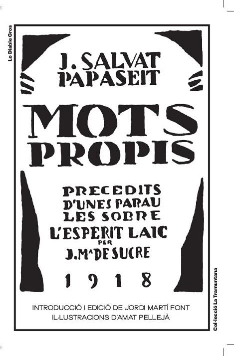 MOTS PROPIS | 9788412820409 | JOAN SALVAT PAPASSEIT | Llibres Parcir | Llibreria Parcir | Llibreria online de Manresa | Comprar llibres en català i castellà online