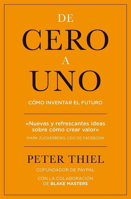 DE CERO A UNO | 9788498753530 | PETER THIEL | Llibres Parcir | Llibreria Parcir | Llibreria online de Manresa | Comprar llibres en català i castellà online