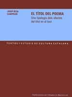 EL TITOL DE POEMA | 9788484156895 | BESA JOSEP | Llibres Parcir | Llibreria Parcir | Llibreria online de Manresa | Comprar llibres en català i castellà online