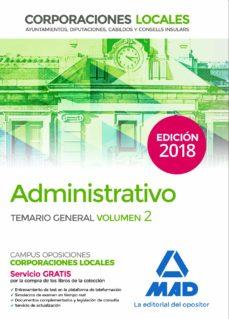 ADMINISTRATIVO DE LAS CORPORACIONES LOCALES. TEMARIO GENERAL VOLUMEN 2 | 9788414216507 | EDITORES, 7 / MARTÍNEZ DEL FRESNO, JOAQUÍN / TORRES FONSECA, FRANCISCO JESÚS / SOUTO FERNÁNDEZ, RAFA | Llibres Parcir | Llibreria Parcir | Llibreria online de Manresa | Comprar llibres en català i castellà online