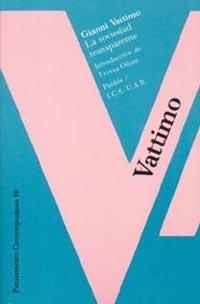 SOCIEDAD TRANSPARENTE | 9788475096025 | VATTIMO | Llibres Parcir | Librería Parcir | Librería online de Manresa | Comprar libros en catalán y castellano online