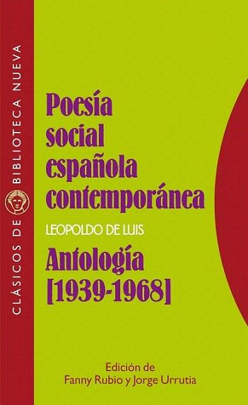 POESIA SOCIAL ESPAÐOLA 1939 1968 | 9788470308031 | LEOPOLDO DE LUIS | Llibres Parcir | Librería Parcir | Librería online de Manresa | Comprar libros en catalán y castellano online