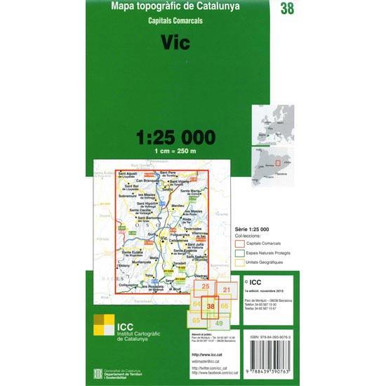 38 VIC 1:25.000 -ICC | 9788439390763 | Llibres Parcir | Llibreria Parcir | Llibreria online de Manresa | Comprar llibres en català i castellà online