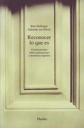 RECONOCER LO QUE ES | 9788425421389 | HELLINGER | Llibres Parcir | Librería Parcir | Librería online de Manresa | Comprar libros en catalán y castellano online