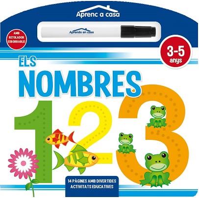 APRENC A CASA: ELS NOMBRES (LLIBRE PISSARRA) AMB RETOLADOR ESBORRABLE 3-5 ANYS | 9788499396071 | Llibres Parcir | Llibreria Parcir | Llibreria online de Manresa | Comprar llibres en català i castellà online