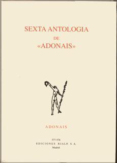 SEXTA ANTOLOGIA DE ADONAIS | 9788432135231 | ADONAIS | Llibres Parcir | Llibreria Parcir | Llibreria online de Manresa | Comprar llibres en català i castellà online