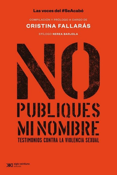 NO PUBLIQUES MI NOMBRE | 9788432321320 | FALLARAS CRISTINA (COMPILACION) | Llibres Parcir | Llibreria Parcir | Llibreria online de Manresa | Comprar llibres en català i castellà online