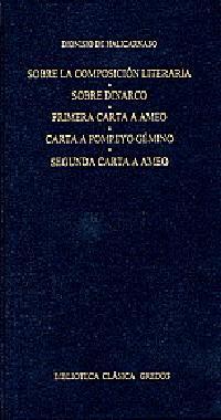 SOBRE LA COMPOSICION LITERARIA - SOBRE DINARCO | 9788424922900 | DIONISIO DE HALICARNASO | Llibres Parcir | Llibreria Parcir | Llibreria online de Manresa | Comprar llibres en català i castellà online