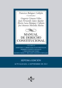 Manual de Derecho Constitucional | 9788430955169 | Balaguer Callejón, Francisco/Cámara Villar, Gregorio/López Aguilar, Juan Fernando/Balaguer Callejón, | Llibres Parcir | Llibreria Parcir | Llibreria online de Manresa | Comprar llibres en català i castellà online