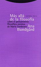 MAS ALLA DE LA FILOSOFIA | 9788481644289 | ANA BUNDGARD | Llibres Parcir | Llibreria Parcir | Llibreria online de Manresa | Comprar llibres en català i castellà online