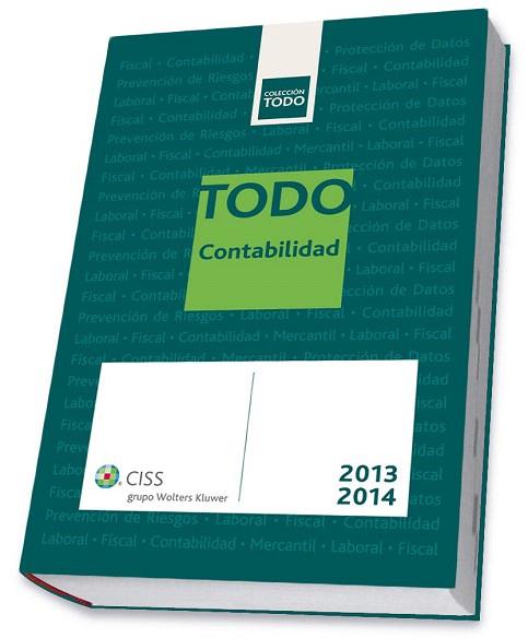 TODO CONTABILIDAD 2013-2014 | 9788499545400 | REDACCIÓN CISS | Llibres Parcir | Llibreria Parcir | Llibreria online de Manresa | Comprar llibres en català i castellà online