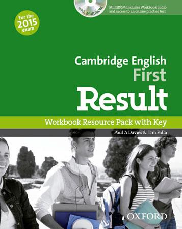 FIRST CERTIFICATE IN ENGLISH RESULT WORKBOOK WITH ANSWER KEY+CD-R PACK EXAM 2015 | 9780194511803 | DAVIES, PAUL A. | Llibres Parcir | Llibreria Parcir | Llibreria online de Manresa | Comprar llibres en català i castellà online