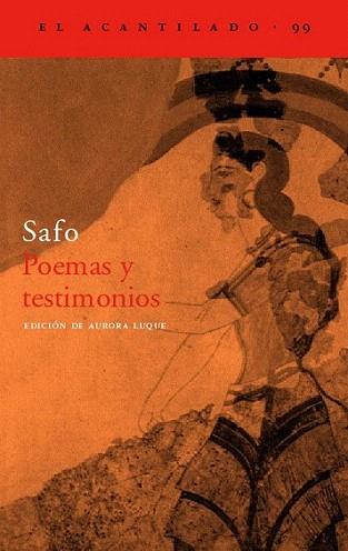 POEMAS Y TESTIMONIOS acatnilado | 9788496136694 | SAFO | Llibres Parcir | Llibreria Parcir | Llibreria online de Manresa | Comprar llibres en català i castellà online