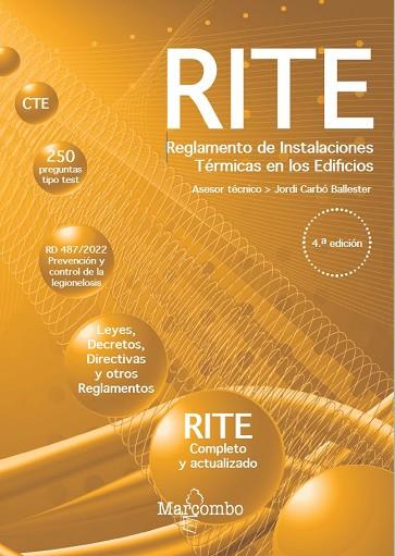 REGLAMENTO DE INSTALACIONES TÉRMICAS EN LOS EDIFICIOS -  4.ª EDICIÓN | 9788426738769 | CARBÓ BALLESTER, JORDI | Llibres Parcir | Llibreria Parcir | Llibreria online de Manresa | Comprar llibres en català i castellà online