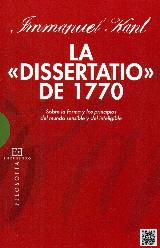 DISSERTATIO DEL 1770. | 9788490550731 | KANT, I. | Llibres Parcir | Librería Parcir | Librería online de Manresa | Comprar libros en catalán y castellano online