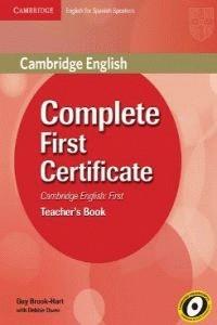 COMPLETE FIRST CERTIFICATE FOR SPANISH SPEAKERS. TEACHER'S BOOK | 9788483237502 | BROOK-HART, GUY | Llibres Parcir | Llibreria Parcir | Llibreria online de Manresa | Comprar llibres en català i castellà online