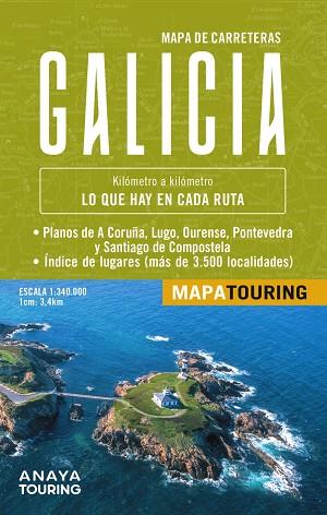 MAPA DE CARRETERAS GALICIA (DESPLEGABLE), ESCALA 1:340.000 | 9788491588603 | ANAYA TOURING | Llibres Parcir | Llibreria Parcir | Llibreria online de Manresa | Comprar llibres en català i castellà online