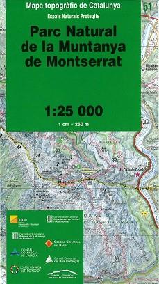 51 PARC NATURAL DE LA MUNTANYA DE MONTSERRAT 1:25.000 -ICC | 9788439393115 | Llibres Parcir | Llibreria Parcir | Llibreria online de Manresa | Comprar llibres en català i castellà online