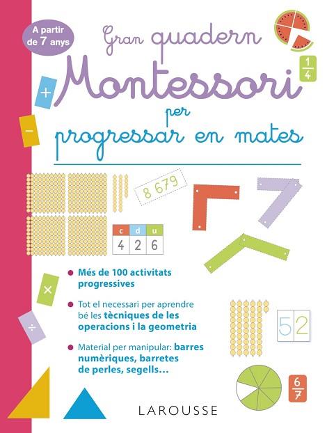 GRAN QUADERN MONTESSORI PER PROGRESSAR EN MATES. A PARTIR DE 7 ANYS | 9788419436849 | URVOY, DELPHINE | Llibres Parcir | Llibreria Parcir | Llibreria online de Manresa | Comprar llibres en català i castellà online