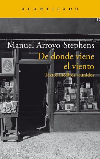 DE DONDE VIENE EL VIENTO | 9788419036964 | ARROYO-STEPHENS, MANUEL | Llibres Parcir | Llibreria Parcir | Llibreria online de Manresa | Comprar llibres en català i castellà online