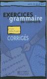 CORRIGES EXERCICES DE GRAMMAIRE EN CONTEXTE DEBUTANT | 9782011551344 | MISE EN PRATIQUE | Llibres Parcir | Llibreria Parcir | Llibreria online de Manresa | Comprar llibres en català i castellà online