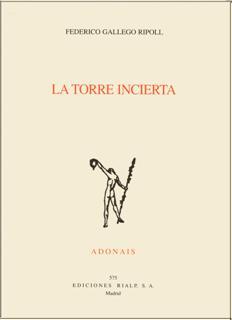 LA TORRE INCIERTA | 9788432135217 | GALLEGO | Llibres Parcir | Llibreria Parcir | Llibreria online de Manresa | Comprar llibres en català i castellà online