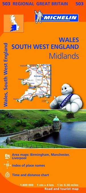 MAPA REGIONAL WALES, THE MIDLANDS, SOUTH WEST ENGLAND | 9782067183308 | VARIOS AUTORES | Llibres Parcir | Llibreria Parcir | Llibreria online de Manresa | Comprar llibres en català i castellà online