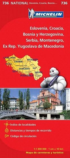 Mapa 736  National Eslovenia - Croacia - Bosnia - Herzegovina | 9782067171978 | Varios autores | Llibres Parcir | Llibreria Parcir | Llibreria online de Manresa | Comprar llibres en català i castellà online