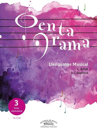 PENTAGRAMA LLENGUATGE MUSICAL 3 GRAU ELEMENTAL | 9788417199340 | AMAT CUNNINGTON, CARMEN / CASANOVA GIL, ANNA | Llibres Parcir | Llibreria Parcir | Llibreria online de Manresa | Comprar llibres en català i castellà online