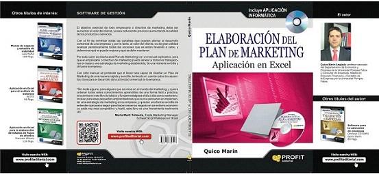 ELABORACION DEL PLAN DE MARKETING aplicacion en Excel | 9788415330547 | QUICO MARIN | Llibres Parcir | Llibreria Parcir | Llibreria online de Manresa | Comprar llibres en català i castellà online