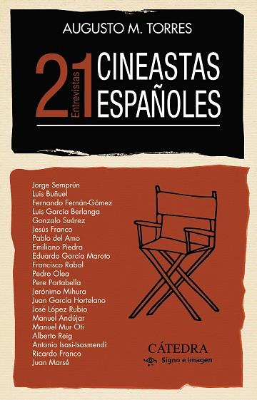 21 CINEASTAS ESPAÑOLES | 9788437644448 | MARTÍNEZ TORRES, AUGUSTO | Llibres Parcir | Llibreria Parcir | Llibreria online de Manresa | Comprar llibres en català i castellà online