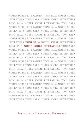 Notes sobre literatura | 9788497877572 | Toni Sala | Llibres Parcir | Llibreria Parcir | Llibreria online de Manresa | Comprar llibres en català i castellà online