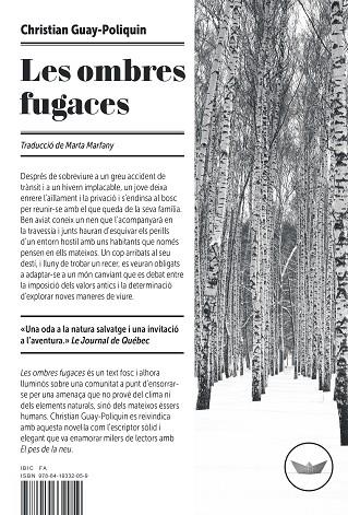 LES OMBRES FUGACES | 9788419332059 | GUAY-POLIQUIN, CHRISTIAN | Llibres Parcir | Llibreria Parcir | Llibreria online de Manresa | Comprar llibres en català i castellà online