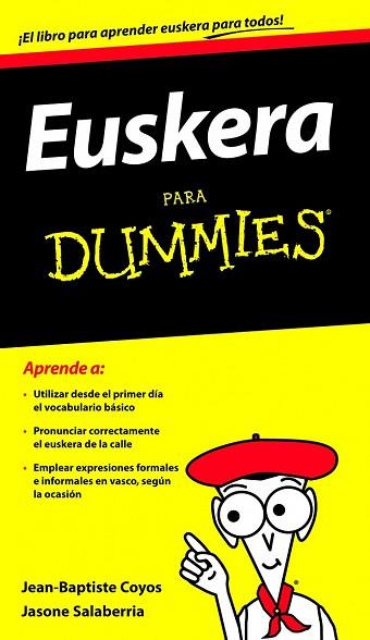 EUSKERA PARA DUMMIES | 9788432900730 | JEAN-BAPTISTE COYOS/JASONE SALABERRIA | Llibres Parcir | Llibreria Parcir | Llibreria online de Manresa | Comprar llibres en català i castellà online