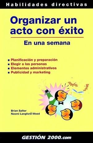 ORGANIZAR UN ACTO CON EXITO | 9788480889360 | SALTER | Llibres Parcir | Llibreria Parcir | Llibreria online de Manresa | Comprar llibres en català i castellà online