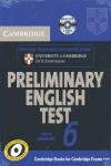 CAMBRIDGE PRELIMINARY ENGLISH TEST 6 SELF STUDY PACK (STUDENT'S BOOK WITH ANSWER | 9780521123242 | CAMBRIDGE ESOL | Llibres Parcir | Llibreria Parcir | Llibreria online de Manresa | Comprar llibres en català i castellà online